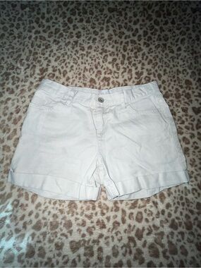 The Children's Place White Cuffed Jean Shorts